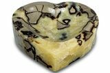 Polished Heart-Shaped Septarian Dish - Madagascar #304723-1